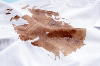 coffee stain dry clean