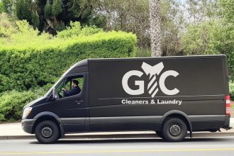 gc cleaners delivery van